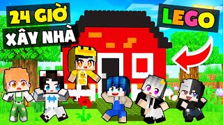 Thử thách TẤT CẢ Hero Team xây và sống trong ngôi nhà Lego ! MrVit xây nhà Minecraft bằng xếp hình