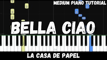 La Casa De Papel - Bella Ciao (Medium Piano Tutorial)