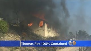 Five Weeks On, Thomas Fire Reaches Full Containment