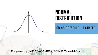 Normal Distribution - Example  using 68-95-99.7 Rule