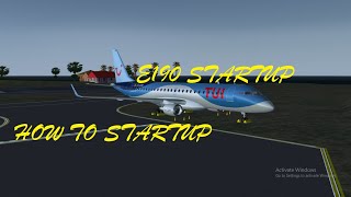 How to startup Embraer E190 | FlightGear