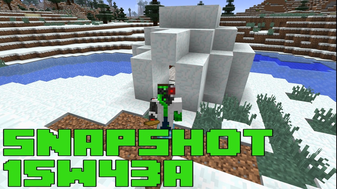 Minecraft 1.9 Snapshot 15w43 - IGLOOS WITH SECRET DUNGEON & LOOT