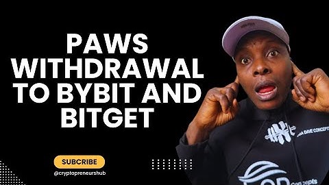 How to withdraw your PAWS tokens to ByBit and Bitget exchange