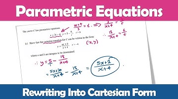 How to convert from Parametric to Cartesian Form (C4 June 2017 video)