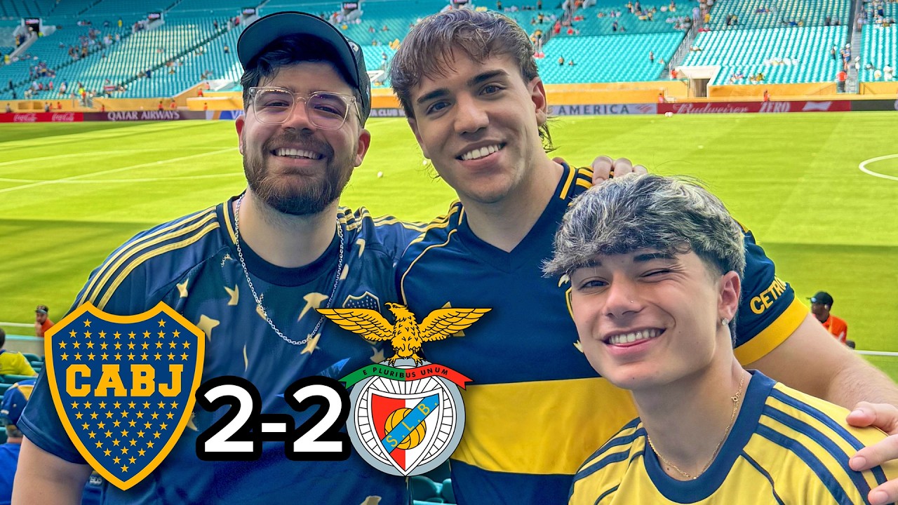 Boca vs Benfica 2-2 REACCIONES PASO A PASO Mundial de Clubes 2025