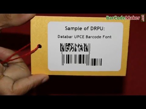 Generate barcode label of Databar UPCE font using DRPU Barcode Label Maker Software