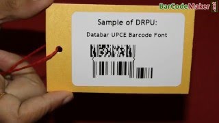 Generate barcode label of Databar UPCE font using DRPU Barcode Label Maker Software