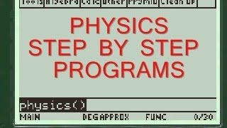Atwood Machine |TI 89 Titanium Program App | Physics | Step by Step screenshot 3