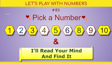 LPWN #03 - Think of a Number Between 1 to 10 | Learn How To Do Magic With Numbers | Tamil