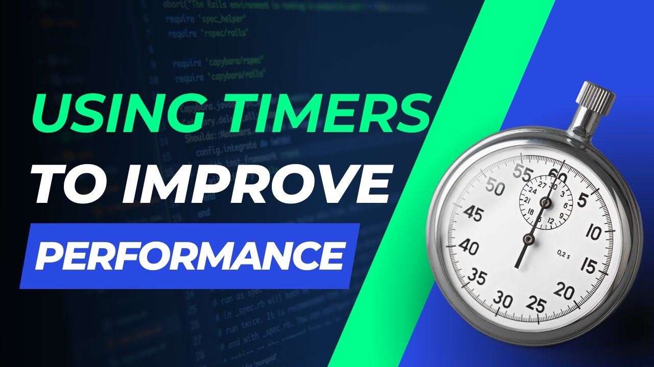 How to Use Timers to Improve Performance | Improving Speed, Endurance ...