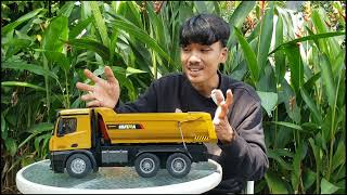 TERBARU..!!! Mobil RC Dump Truck Mainan yang Banyak BESI nya ( HUINA 1582 )