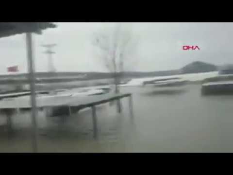 Extreme rainfall caused flooding at New Istanbul Airport