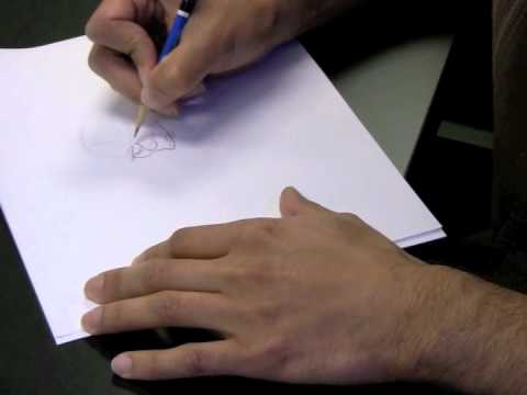 Eddie Rosas drawing the Simpsons-Part1