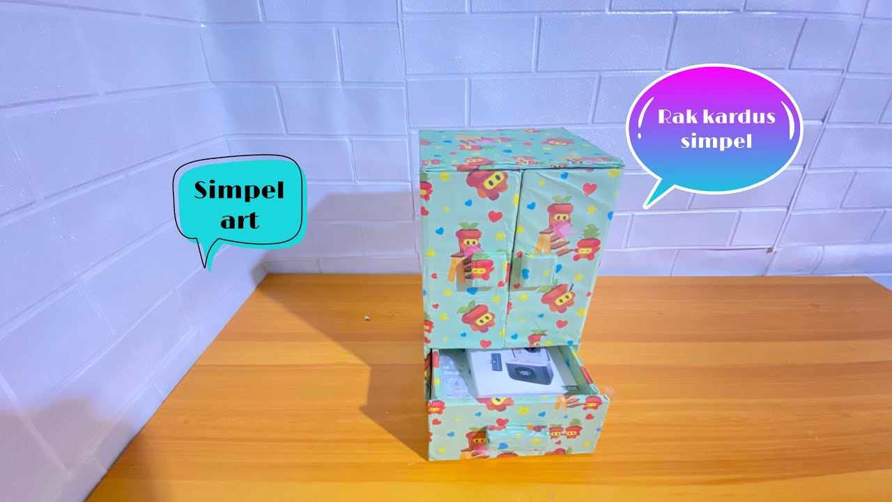Cara membuat rak kardus