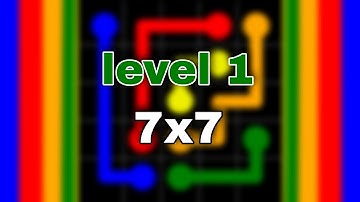 How To Solve Flow Free Intro Classic Pack 7x7 Level 01 | Shorts video