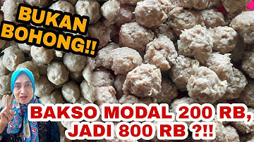 BONGKAR RAHASIA RESEP BAKSO UNTUNG BANYAK‼️ RASA DAGING SAPI UENAKK❗️