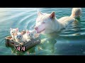 바다에서 울부짖는 세 마리 아기 고양이… 용감한 엄마 개가 헤엄쳐 구조했다