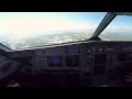 Antalya / Turkey - Cockpit-view Airbus A320 - landing runway 18L