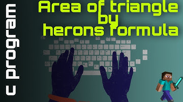 Area of triangle by herons formula #swapcode