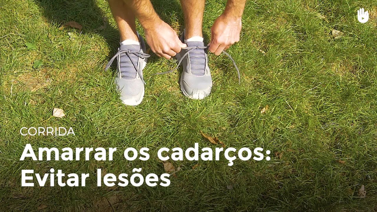 amarrar cadarço corrida
