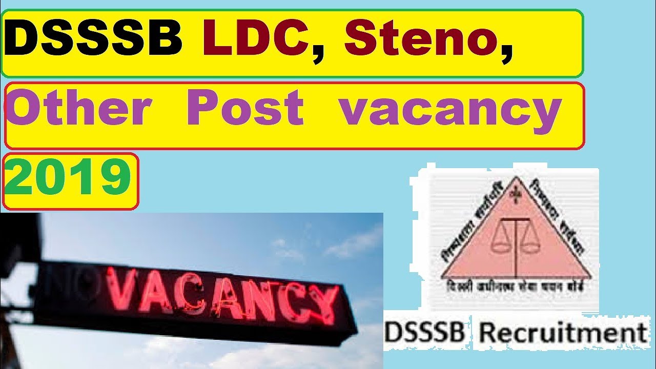 बमपर भर्ती DSSSB Recruitment-2019||