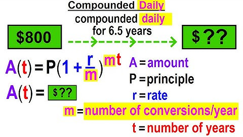 Algebra - Ch. 46: Exponential Functions (6 of 12) Solve Compounded DAILY Word Problem