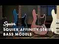 Exploring The Squier Affinity Series Bass Models | Fender