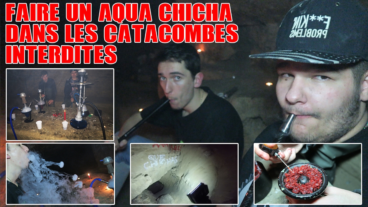 FAIRE UN AQUA CHICHA DANS LES CATACOMBES INTERDITES | URBEX