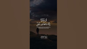 فاصبر كما صبر أولو العزم من الرسل / من سورة الاحقاف : للقارئ ياسر الزيلعي ..