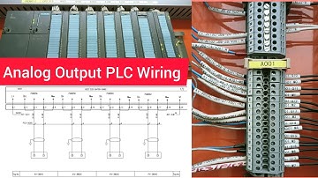 Analog Output Module PLC Wiring|PLC का wiring करना सीखें Schematic Drawing के help से|AO Module|PLC|