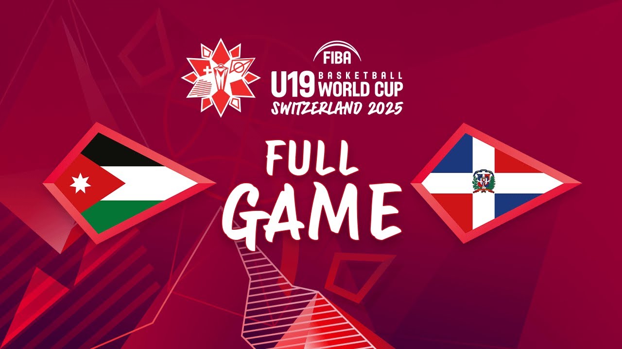 Group Phase | JOR v DOM | Full Basketball Game | FIBA U19 Basketball World Cup 2025