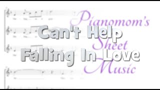 Cant Help Falling In Love Ssa Arr. Julie Gaulke Pianomoms Sheet Music