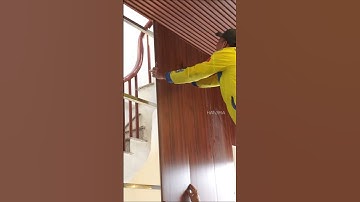 Thi công tấm ốp nhựa Nano giả gỗ trên hệ khung xương | Tấm ốp tường nano | Lê Hạ Haroma