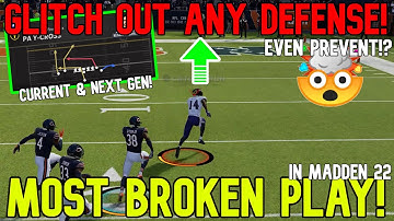 ⚠️MUST WATCH GLITCH PLAY⚠️ Scores Vs Any Defense (INCLUDING PREVENT) in Madden NFL 22! Offense Tips