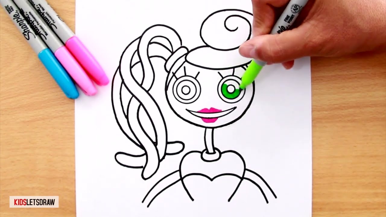 Cómo dibujar a MOMMY LONG LEGS  How to draw Mommy Long Legs (Poppy  Playtime Game) 