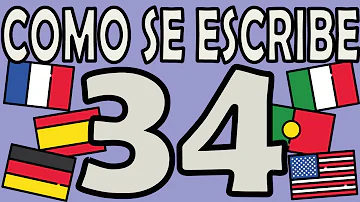 Como é que se escreve 34 em inglês?