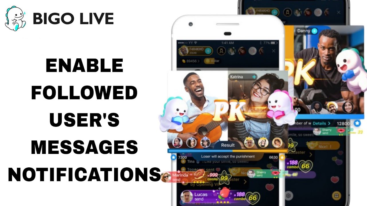 How To Enable Followed User's Messages Notifications On Bigo Live App | Step By Step