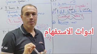 شرح( أدوات الاستفهام ) فى اللغة الفرنسية للصف الثانى الثانوى و للصف الثالث الثانوى.