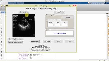 Video Steganography using Matlab Project with Source Code