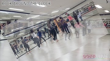 ROCK AROUND THE CLOCK Line Dance - Beginner (Demo)