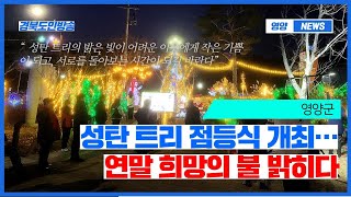 영양군, 성탄 트리 점등식 개최… 연말 희망의 불 밝히다