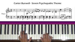 Seven Psychopaths Theme Piano Tutorial