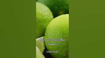 Why Do Lemons Float but Limes Sink? 🍋🌊  #facts #shorts  #factspark #lemon