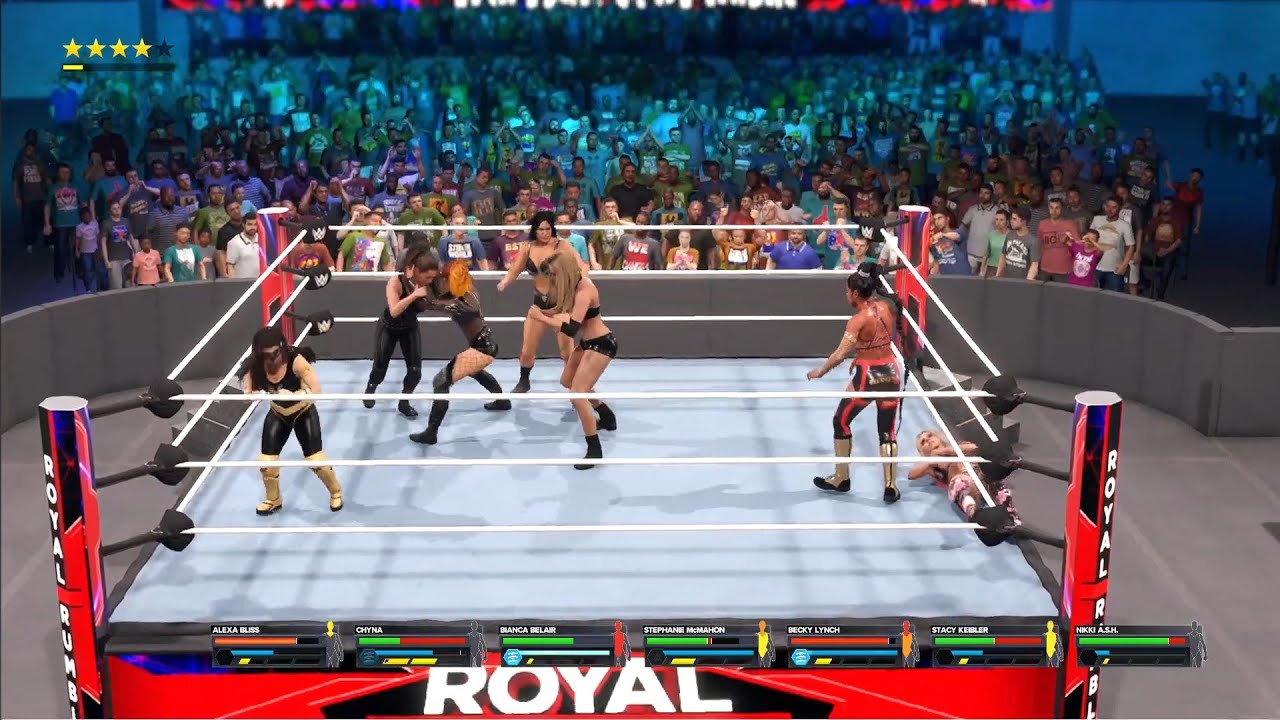 WWE Women's Royal Rumble Match #wwe2k24 #royalrumble2024 - YouTube
