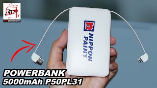 Souvenir Powerbank Arden 5000mAh P50PL31 review by zeropromosi.com