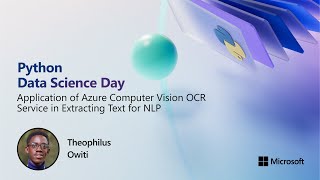 Application of Azure Computer Vision OCR Service - Extracting Text for NLP | Python Data Science Day