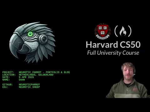 Harvard CS50x: FINAL PROJECT EXAMPLE 2026! Blog + Portfolio Page