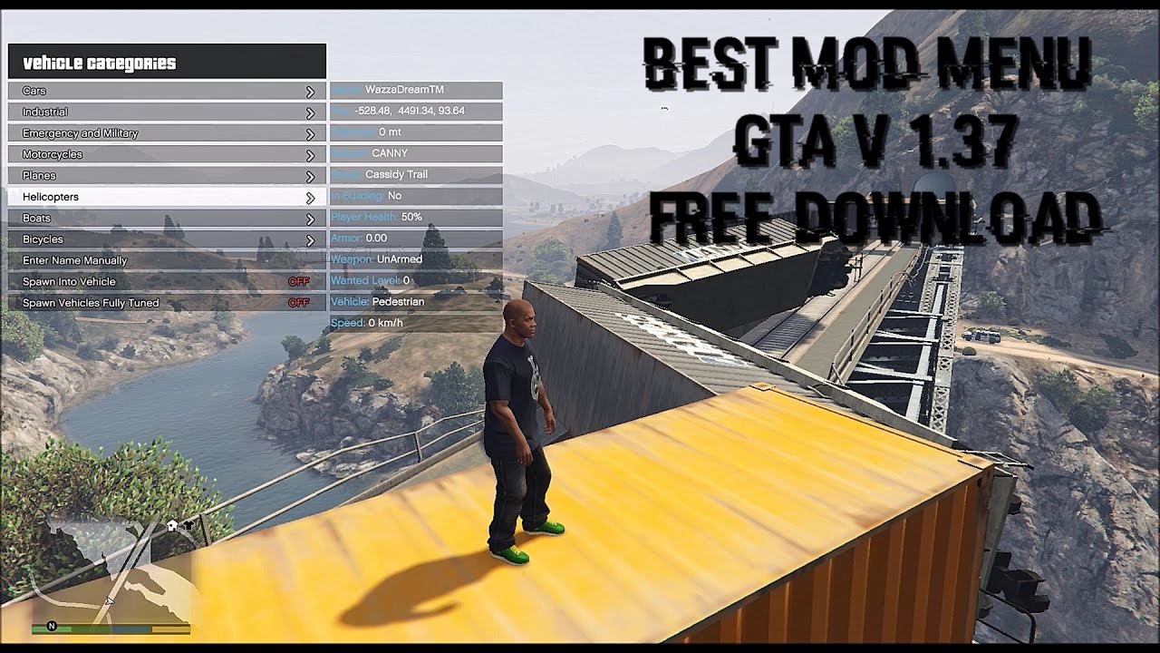 1 37 Best Free Gta V Mod Menu Pc Infamous Offline Online Download Youtube