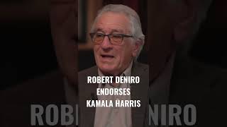 THE DON ENDORSES KAMALA #kamalaharris #robertdeniro #youtubeshorts #youtube #politics #politicalnews