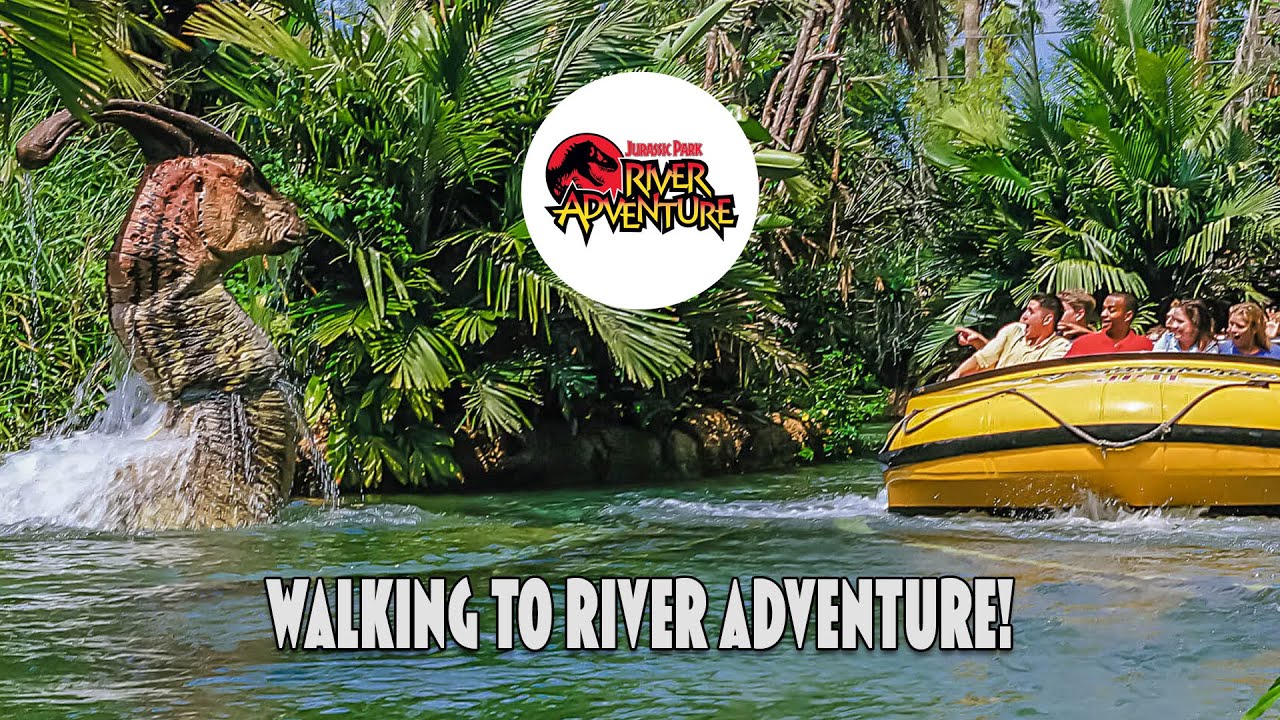 Through Jurassic Park to Jurassic Park River Adventure | Universal Islands of Adventure Walkthrough
